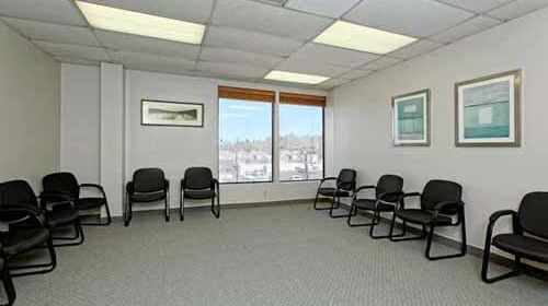 Valley Restoration outpatient addiction rehab group therapy room with lots of chairs