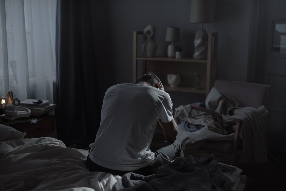 Male dealing with cocaine abuse
